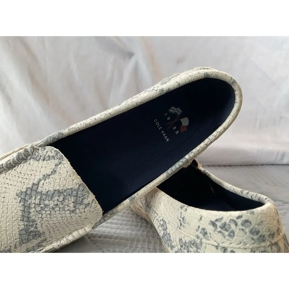 Cole Haan Casual Snakeskin Print Loafers womens shoes Sz 6b